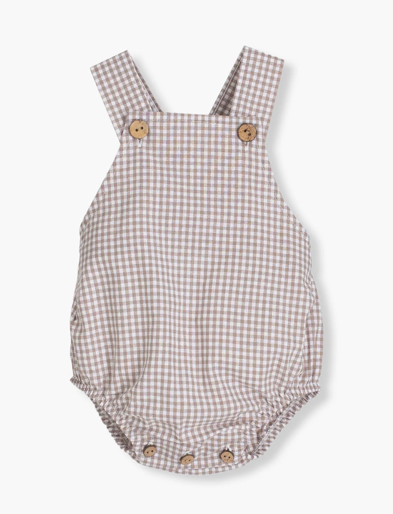 Fofo de alças em algodão vichy