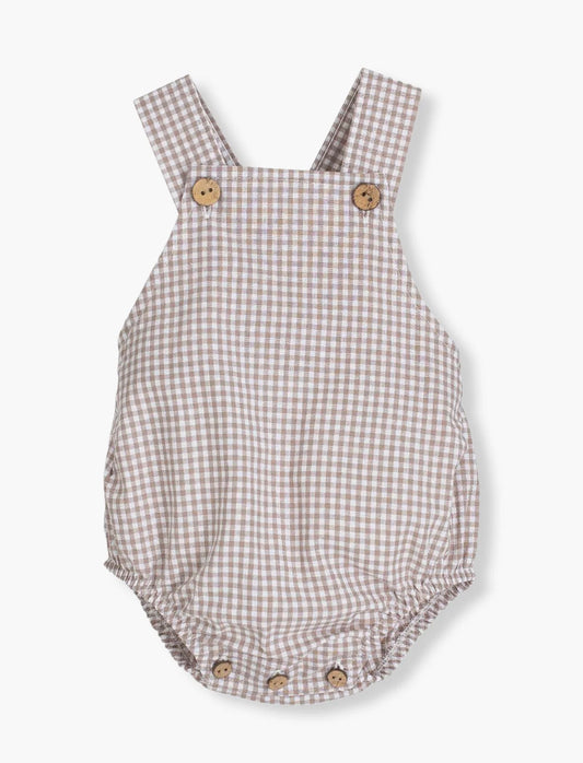 Fofo de alças em algodão vichy