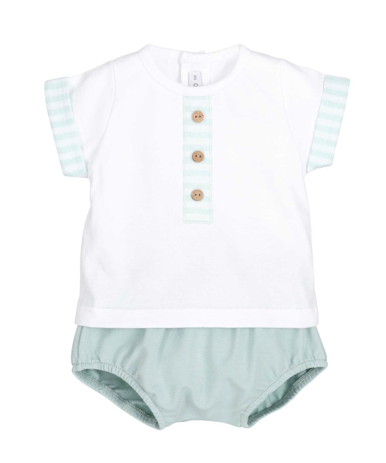 Conjunto de duas peças em algodão