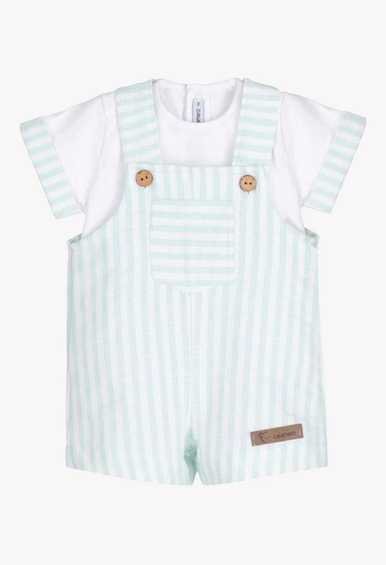 Conjunto de duas peças às riscas