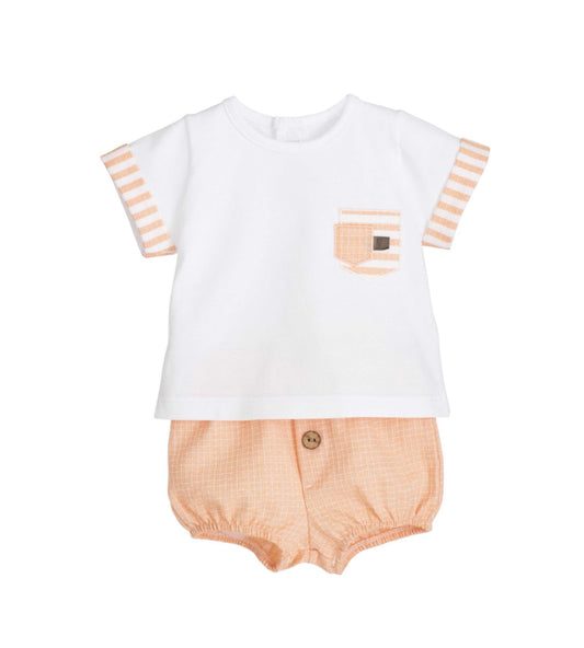 Conjunto de duas peças em algodão