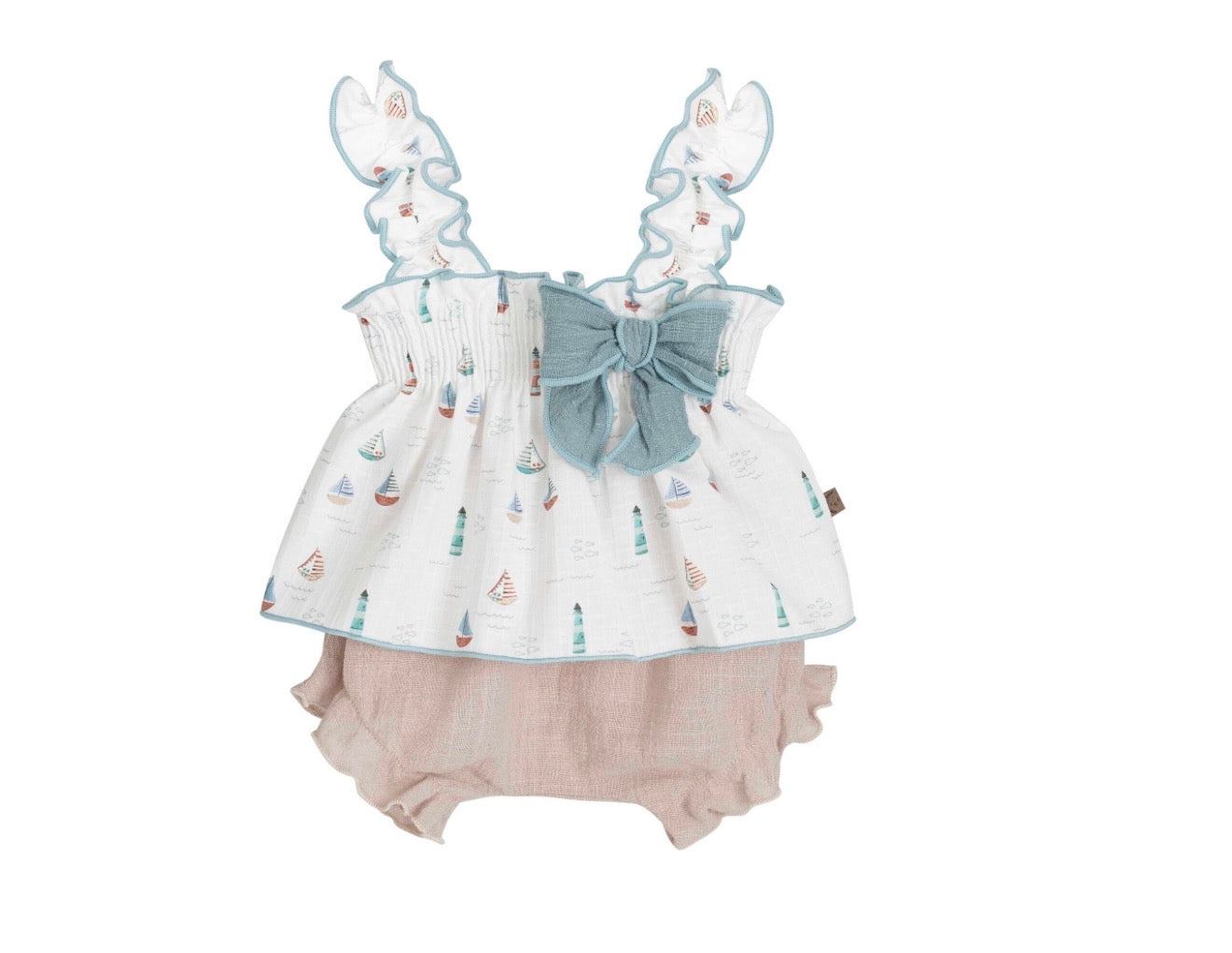 Conjunto de duas peças em algodão